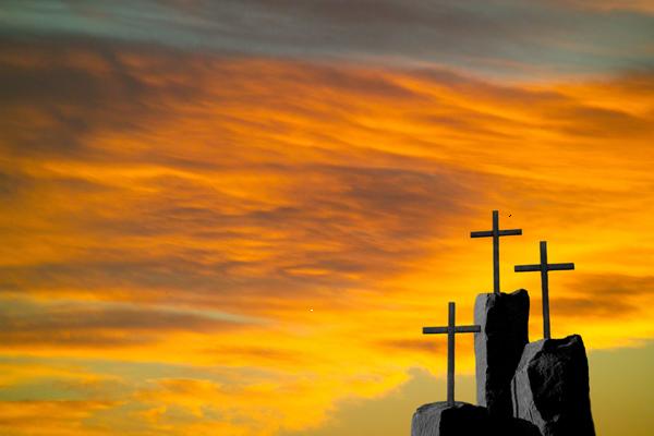 This cross shrine is located on Hwy 60 near Magdelana New Mexico It