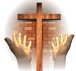Cross With Hands Lifting Up