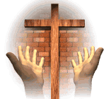 Cross With Hands Lifting Up Cross With Hands Lifting Up